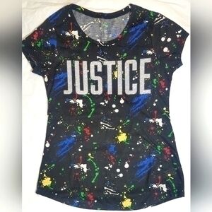 Justice Paint Splattered T-Shirt